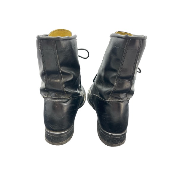 Black Western Lace Up Boots with Fringe Size 8 - Picture 4 of 9